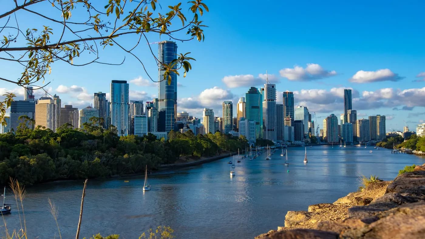 City skyline view. Brisbane
